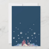 Ocean Theme Birthday Invitation Kaart (Achterkant)