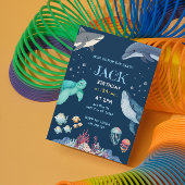 Ocean Theme Birthday Invitation Kaart