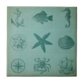  Ocean Theme Collage Tegeltje (Voorkant)