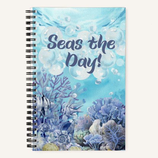 Ocean Theme Spiral Deluxe Notitieboek (Voorkant)