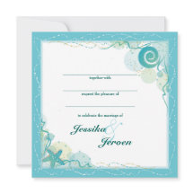 Ocean Theme Wedding invitation