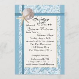 Ocean Theme Wedding Shower Kaart