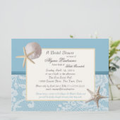 Ocean Theme Wedding Shower Kaart (Staand voorkant)