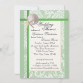 Ocean Theme Wedding Shower Mint Groen Kaart (Voorkant)