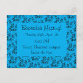 Ocean Theme Zee Turtles Bookclub Herinnering Briefkaart (Voorkant)
