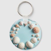 Ocean-Themed Keychain – Sea Life Design with Shell (Achterkant)