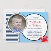 Ocean Thmet Birthday Invitation Kaart (Voorkant)