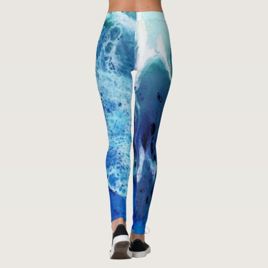 Ocean Tide Abstracte Leggings (Achterkant)