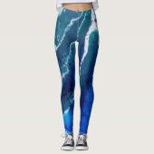Ocean Tide Abstracte Leggings (Voorkant)