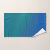 Ocean Tide Blue en Green Minimalist Bad Handdoek (Handdoek)