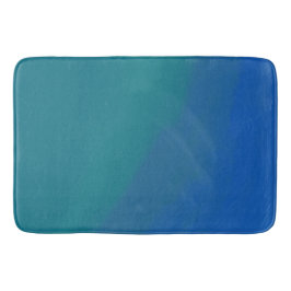 Ocean Tide Blue en Green Minimalist Badmat