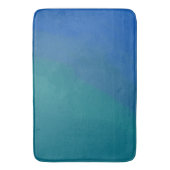 Ocean Tide Blue en Green Minimalist Badmat (Voorkant Verticaal)