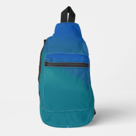 Ocean Tide Blue en Green Minimalist Sling Bag