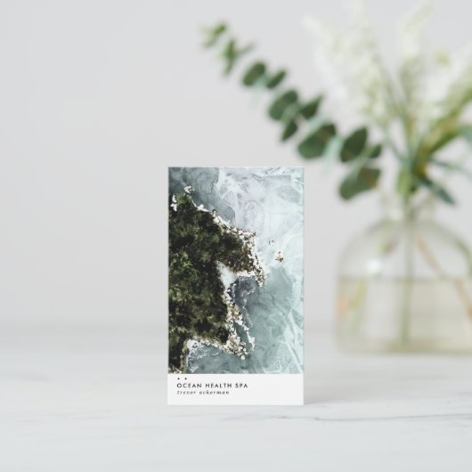 Ocean Tide Modern Visitekaartje (Staand voorkant)