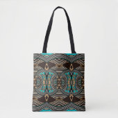 Ocean Tides Abstracte TribalTote Tote Bag (Voorkant)
