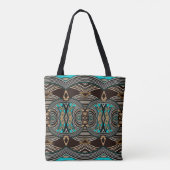 Ocean Tides Abstracte TribalTote Tote Bag (Achterkant)
