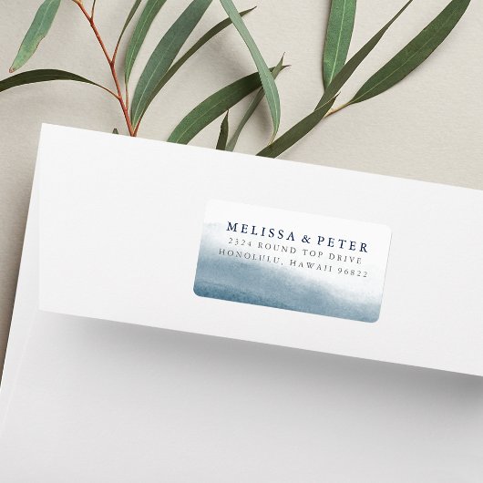 Ocean Tides Oversize Return Address Etiket