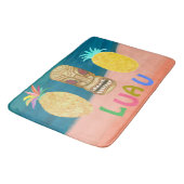 Ocean Tiki Ananas Luau Badmat (Gekanteld)