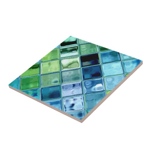 Ocean Tile of Trivet ~ custom ~ Customizable! Tegeltje (Zijkant)