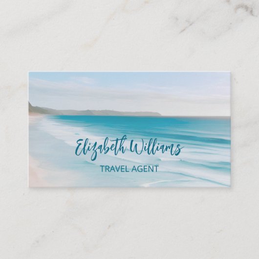 Ocean Travel Agent | QR-code Visitekaartje (Voorkant)