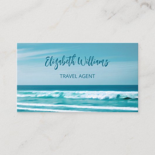 Ocean Travel Agent | Visitekaartje QR-code (Voorkant)