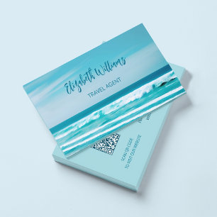 Ocean Travel Agent Visitekaartje QR-code