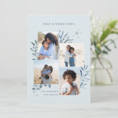 Ocean Treasures 4 Foto Kastal Kerstmis Feestdagenkaart (Staand voorkant)