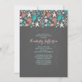 Ocean Treasures Beach Afstudeerfeest Kaart (Achterkant)