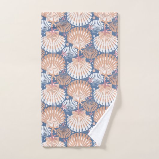 Ocean Treasures blue Bath Towel Set Bad Handdoek (Handdoek)