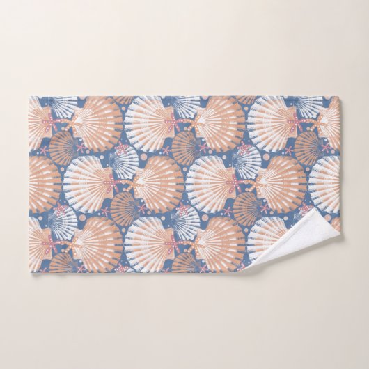 Ocean Treasures blue Bath Towel Set Bad Handdoek (Handdoek)