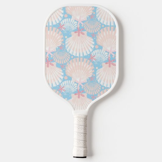 Ocean Treasures lichtblauw Pickleball Paddle (Achterkant)