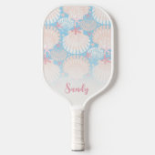 Ocean Treasures lichtblauw Pickleball Paddle (Voorkant)