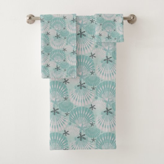 Ocean Treasures mint Bad Handdoek (Insitu)