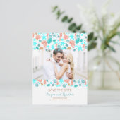 Ocean Treasures Nautical Beach Foto Bewaar de datu Aankondigingskaart (Staand voorkant)