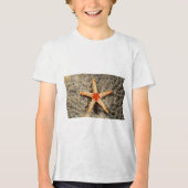 Ocean Treasures: Starfish grafisch T-shirt (Voorkant)