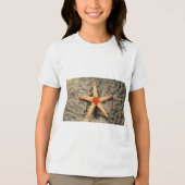 Ocean Treasures: Starfish grafisch T-shirt (Voorkant)