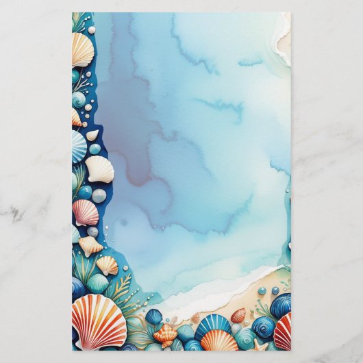 Ocean Treasures Stationery Briefpapier (Achterkant)