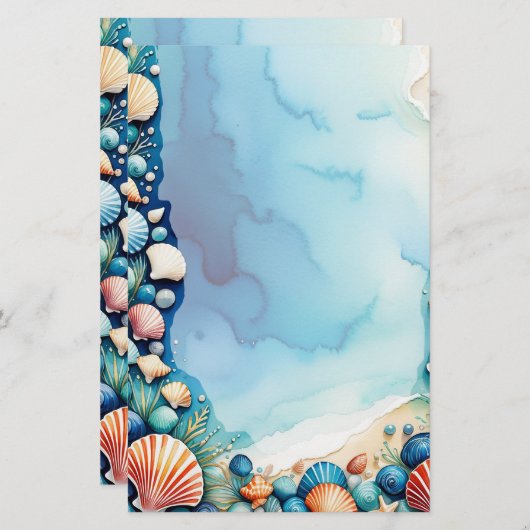 Ocean Treasures Stationery Briefpapier (Voorkant / Achterkant)