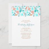 Ocean Treasures White Beach Afstudeerfeest Kaart (Achterkant)