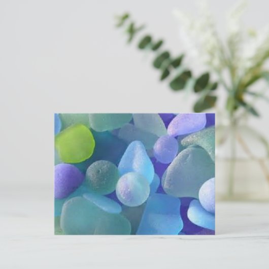 Ocean Treasures Zee Glass Briefkaarten (Staand voorkant)