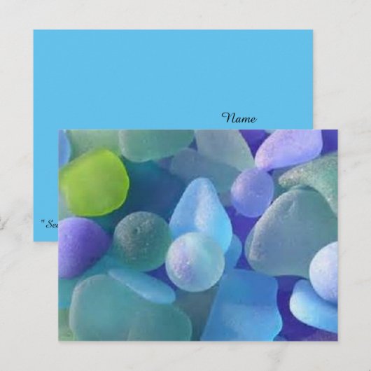 Ocean Treasures Zee Glass Briefkaarten (Voorkant / Achterkant)