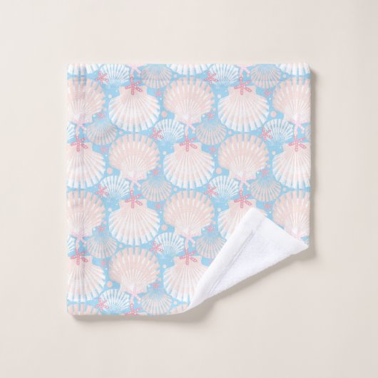 Ocean Treates Blue Bad Handdoek (Wasdoekje)