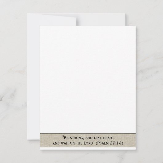 Ocean Tree Bijbel Verse-bemoedigingskaart Kaart (Achterkant)