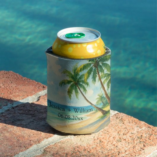 Ocean Tropical Beach Island Zomerbruiloft Blikjeskoeler (Insitu Zwembad)