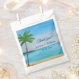 Ocean Tropical Wedding Jubileum Dank u Bedankzakje