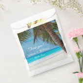Ocean Tropical Wedding Jubileum Dank u Bedankzakje (Gezegeld)