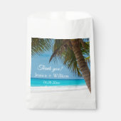 Ocean Tropical Wedding Jubileum Dank u Bedankzakje (Voorkant)