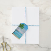 Ocean Tropical Wedding Jubileum Dank u Cadeaulabel (Met Touw)