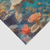 Ocean Turtle - Decoupage - Tissue Paper Tissuepapier (Detail)