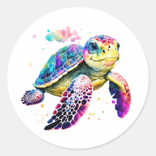 Ocean Turtle Stickers voor kinderen! (Voorkant)
